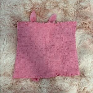 pink tube top